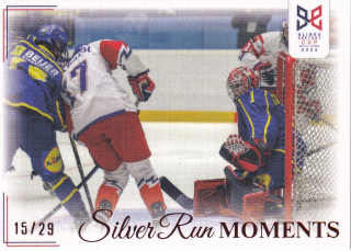 YOUNG LIONS U18 HLINKA/GRETZKY CUP 2023 - Tittlbach v šanci před gólmanem Livem č. SRM-33 Silver Run Moments Canvas x/29