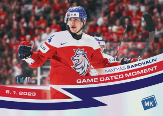 2023 MK Národní tým - Matyáš ŠAPOVALIV č. 149 Game Dated Moment RAINBOW 1of40