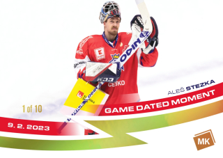 2023 MK Národní tým - Aleš STEZKA č. 140 Game Dated Moment GOLD 1of10