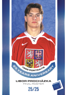 2023 MK Národní tým - Libor PROCHÁZKA č. P-14 '98 Portraits 25 years Aniversary Blue x/25