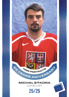 2023 MK Národní tým - Michal SÝKORA č. P-38 '98 Portraits 25 years Aniversary Blue x/25