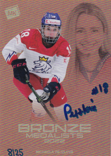 2023 MK Národní tým - Michaela PEJZLOVÁ č. BM-20 Bronze Medalists 2022 Women Autograph x/25