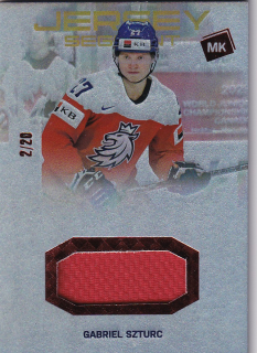 2023 MK Národní tým - Gabriel SZTURC č. JS-23 Jersey Segment x/20