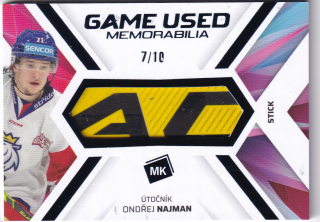 2023 MK Národní tým - Ondřej NAJMAN č. GUM-13 Game Used Memorabilia Stick 7/10