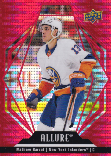 22-23 UD Allure - Mathew BARZAL č. 98 RED RAINBOW