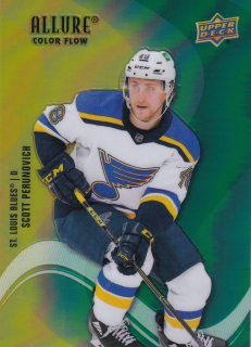 22-23 UD Allure - Scott PERUNOVICH č. SF-22 COLOR FLOW YELLOW-GREEN