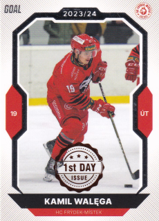 23-24 GOAL Cards - Kamil WALEGA č. 121 1st day issue