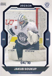 23-24 GOAL Cards - Jakub SOUKUP č. 142 BLUE x/10