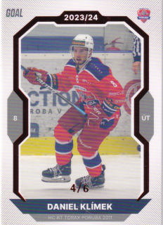 23-24 GOAL Cards - Daniel KLÍMEK č. 64 RED x/6