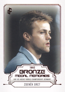 Bronze Medail Memories 1993 30th Anniversary - Zdeněk ORCT č. 3 RED x/49