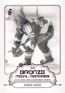 Bronze Medail Memories 1993 30th Anniversary - Roman HORÁK č. 19 RED x/49
