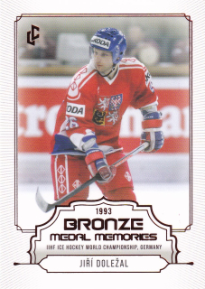Bronze Medail Memories 1993 30th Anniversary - Jiří DOLEŽAL č. 22 RED x/49