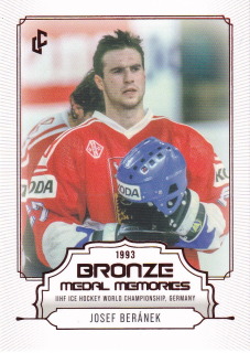Bronze Medail Memories 1993 30th Anniversary - Josef BERÁNEK č. 23 RED x/49