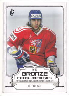 Bronze Medail Memories 1993 30th Anniversary - Leo GUDAS č. 4 WHITE FRAME x/9