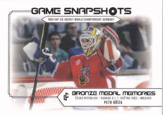 Bronze Medail Memories 1993 30th Anniversary - Petr BŘÍZA č. GS-08 Game Snapshots Platinum x/50