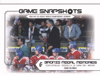 Bronze Medail Memories 1993 30th Anniversary - Ivan HLINKA č. GS-15 Game Snapshots Platinum x/50