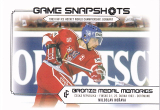 Bronze Medail Memories 1993 30th Anniversary - Miloslav HOŘAVA č. GS-17 Game Snapshots Platinum x/50