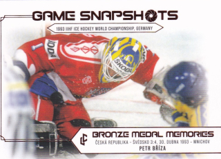 Bronze Medail Memories 1993 30th Anniversary - Petr BŘÍZA č. GS-10 Game Snapshots Red x/25