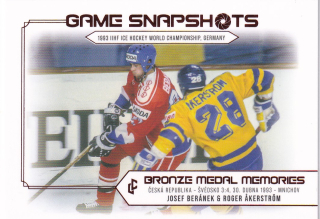 Bronze Medail Memories 1993 30th Anniversary - Josef BERÁNEK & Roger AKERSTRÖM č. GS-12 Game Snapshots Red x/25