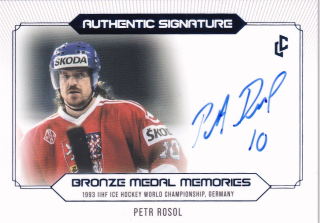 Bronze Medail Memories 1993 30th Anniversary - Petr ROSOL č. AS-11 Blue 4/5