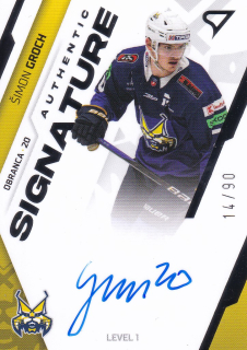 23-24 Tipos Extraliga - Šimon GROCH č. SL1-SG LEVEL 1 14/90