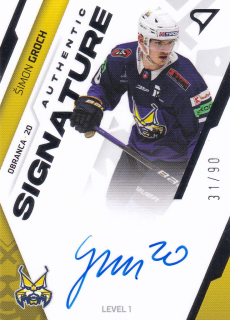 23-24 Tipos Extraliga - Šimon GROCH č. SL1-SG LEVEL 1 31/90