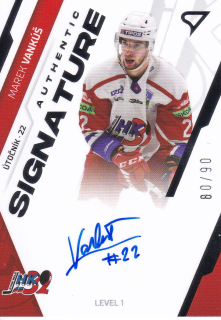 23-24 Tipos Extraliga - Marek VANKÚŠ č. SL1-MV LEVEL 1 80/90