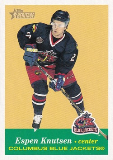 01-02 Topps Heritage - Espen KNUTSEN č. 19