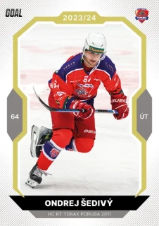 23-24 GOAL Cards - Ondrej ŠEDIVÝ č. 268 GOLD 1of20