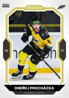 23-24 GOAL Cards - Ondřej PROCHÁZKA č. 364 GOLD 1of20