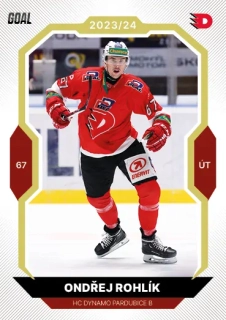 23-24 GOAL Cards - Ondřej ROHLÍK č. 384 GOLD 1of20