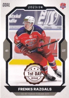 23-24 GOAL Cards - Frenks RAZGALS č. 270 1st day issue