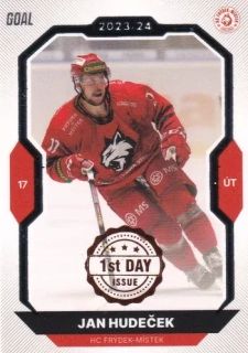 23-24 GOAL Cards - Jan HUDEČEK č. 325 1st day issue
