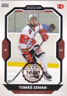 23-24 GOAL Cards - Tomáš ZEMAN č. 382 1st day issue