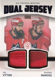 23-24 GOAL Cards - Jan VÝTISK & Rostislav MAROSZ č. JD-12 DUAL JERSEY 02/10