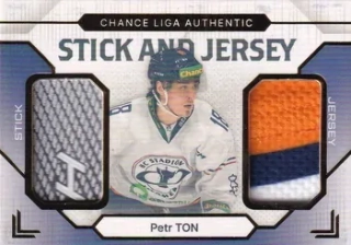 23-24 GOAL Cards - Petr TON č. SJ-8 STICK AND JERSEY 05/10