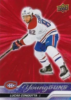 23-24 Upper Deck S2 - Lucan CONDOTTA č. 484 (RC) OUTBURST RED 12/25