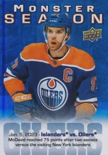 23-24 Upper Deck S2 - Connor McDAVID č. MS-40 MONSTER SEASON