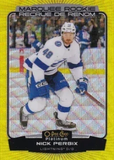 22-23 OPC Platinum - Nick PERBIX č. 267 (RC) NEON YELLOW SURGE