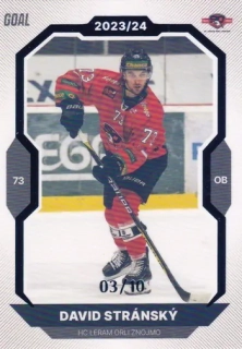 23-24 GOAL Cards - David STRÁNSKÝ č. 390 BLUE x/10