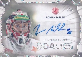 23-24 GOAL Cards - Roman MÁLEK č. AG-22 AUTO 05/25