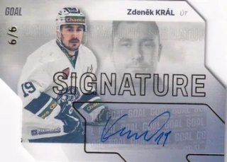 23-24 GOAL Cards - Zdeněk KRÁL č. S-89 GOLD 6/6