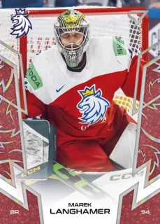 2024 Hokejové Česko - Marek LANGHAMER č. 03 RED