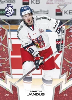 2024 Hokejové Česko - Martin JANDUS č. 13 RED