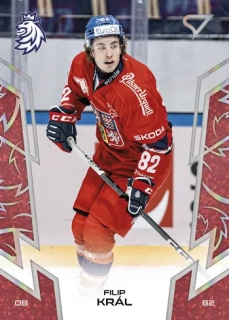 2024 Hokejové Česko - Filip KRÁL č. 18 RED