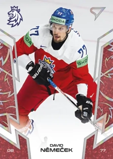 2024 Hokejové Česko - David NĚMEČEK č. 21 RED