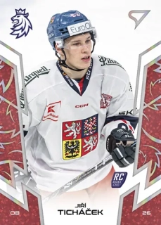 2024 Hokejové Česko - Jiří TICHÁČEK č. 23 RED