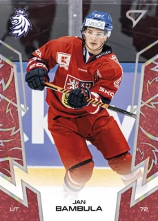 2024 Hokejové Česko - Jan BAMBULA č. 27 RED