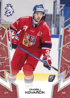 2024 Hokejové Česko - Ondřej KOVAŘČÍK č. 44 RED
