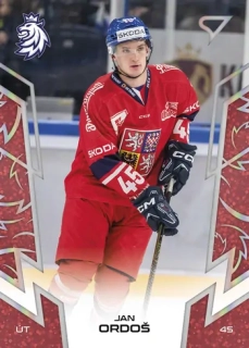 2024 Hokejové Česko - Jan ORDOŠ č. 49 RED